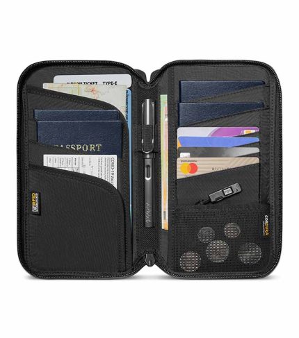کیف پاسپورت Tomtoc Navigator-T03 – محافظ اسناد سفر با طراحی مقاوم و ضد آب